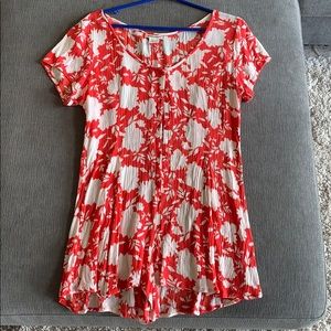 Billabong white/red floral romper